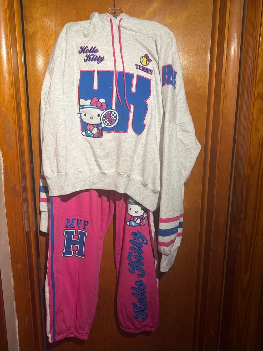 Hello Kitty Pink & Cream HK Tennis Jogger Set